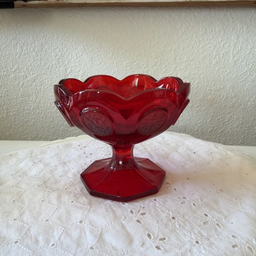 Fostoria coin glass ruby red - fostoria,