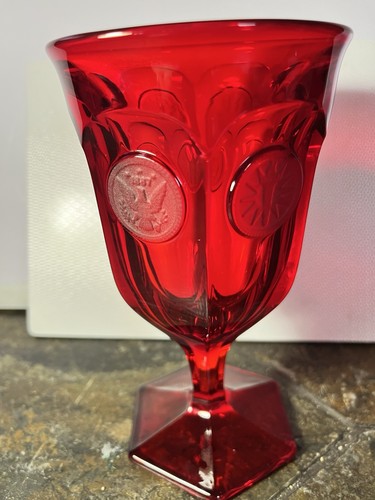 Fostoria ruby red - ruby, coin