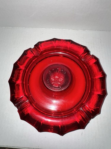 Vintage fostoria ruby red coin - fostoria,