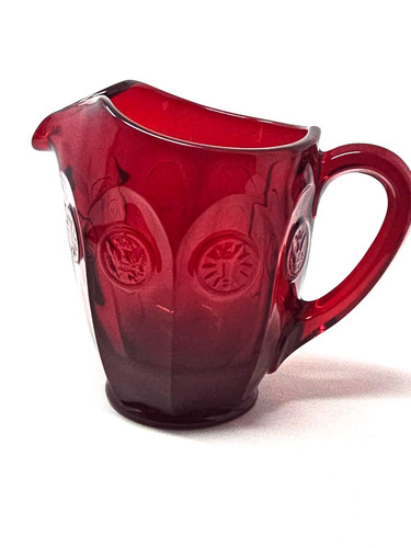 Fostoria ruby red thick glass - ruby,