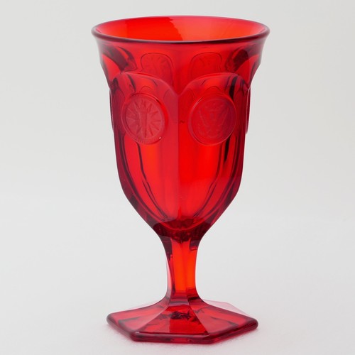 Fostoria ruby red coin glass - ruby,