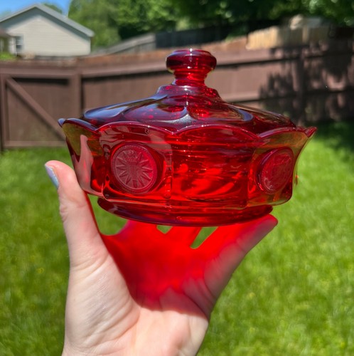 Vintage fostoria ruby red - fostoria, coin