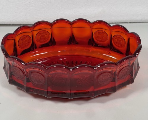 Vintage fostoria ruby - red, coin