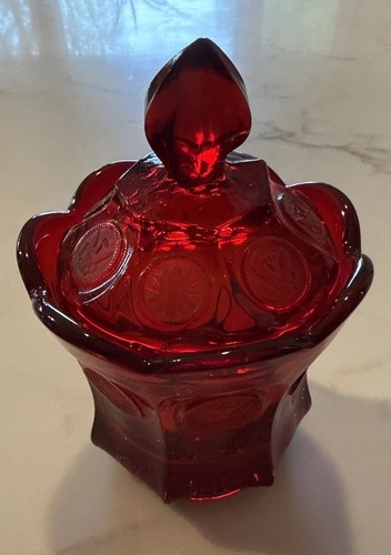 Festive fostoria coin - coin, glass