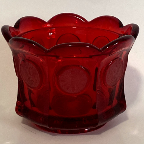 Vintage fostoria ruby red coin - vintage,