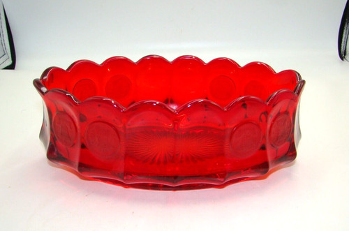 Fostoria coin ruby red oval - fostoria,