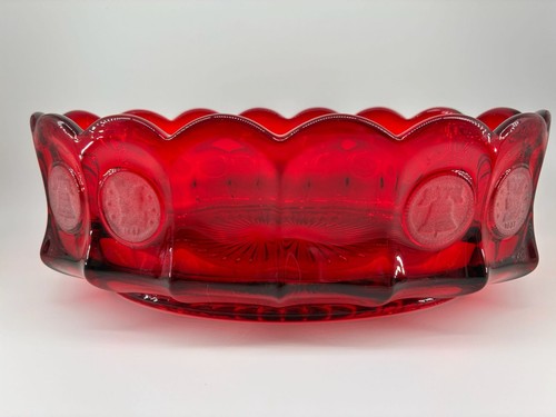 Fostoria ruby red - red, coin