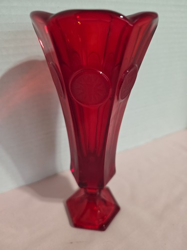 Fostoria ruby red coin glass - ruby,