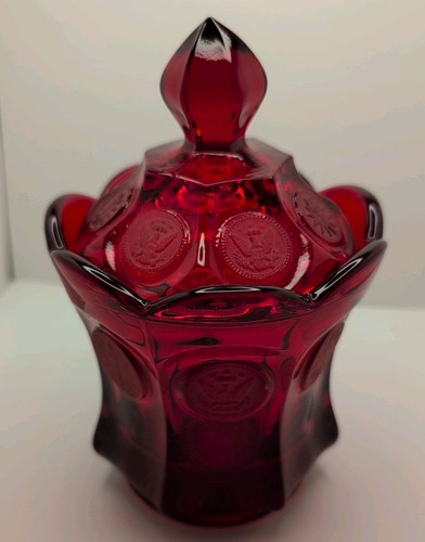 Vintage fostoria ruby red - vintage, coin
