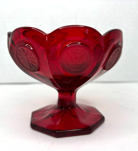 Fostoria ruby red coin - ruby,